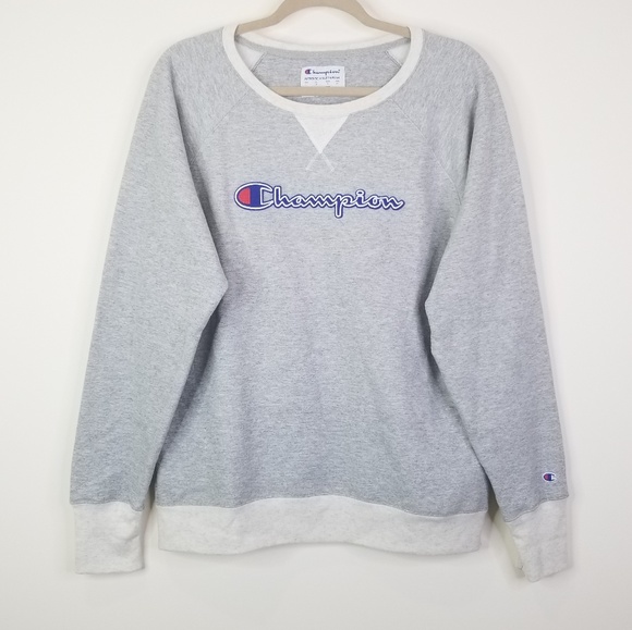 gray champion crewneck